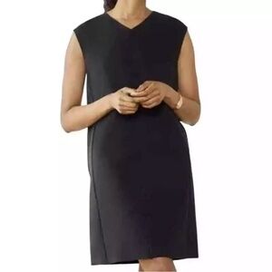 ADAY LBD Women's Dress Sleeveless Medium Black Capsule Timeless Stretchy Travel